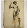 Image 1 : Angelo Comolli (Italian, 1863-1949), Standing Male Nude with Staff, 1912
