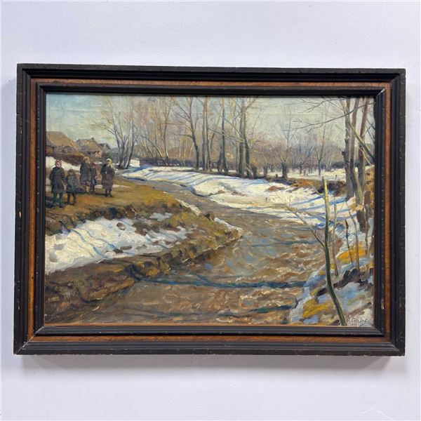 Fedor Vasilievich Sychkov (Russian 1870-1958) Original Landscape Oil Painting