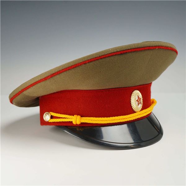 Original 1980s Soviet Military Police VV MVD Officer Visor Hat