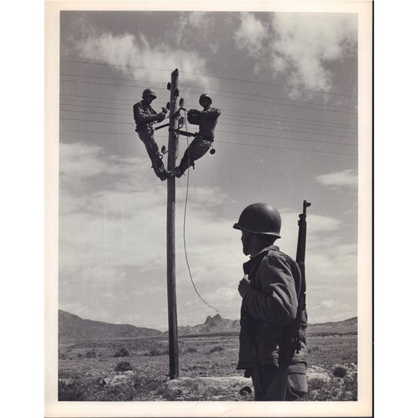 2pc Eliot Elisofon (American, 1911-1973) , WWII North African Campaign Silver Gelatin Prints