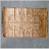 Image 1 : Persian Hand-Knotted Gold Silk Rug