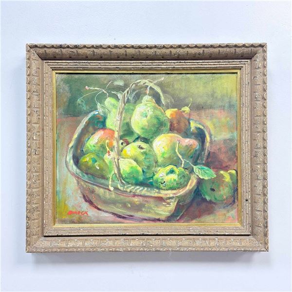 Frank Tregarthen "Brock" Brokenshaw (American, 1912â€"2004), Still Life with Green Fruit in