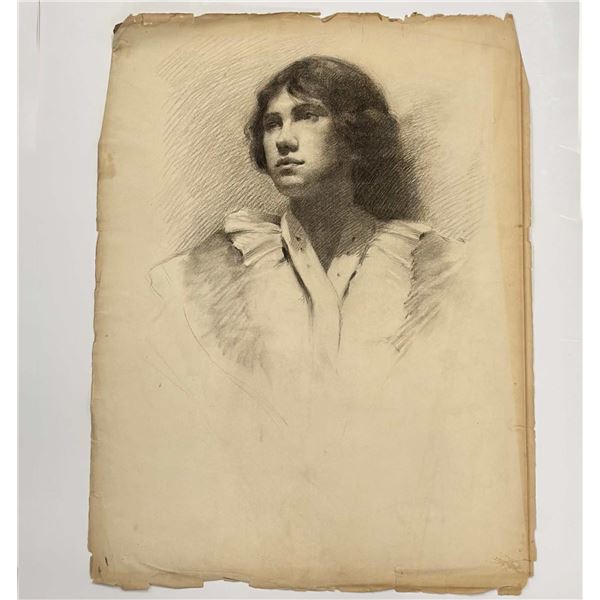 Angelo Comolli (Italian, 1863-1949), Portrait of a Young Woman, ca. 1911-1913