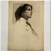 Image 1 : Angelo Comolli (Italian, 1863-1949), Profile Portrait of a Young Woman, 1912