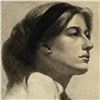 Image 2 : Angelo Comolli (Italian, 1863-1949), Profile Portrait of a Young Woman, 1912