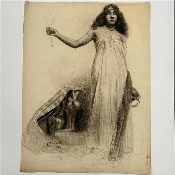 Angelo Comolli (Italian, 1863-1949), Study of a Woman, 1911
