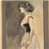 Image 2 : Angelo Comolli (Italian, 1863-1949), Two Figurative Drawings on Board, ca. 1911-1913