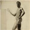 Image 2 : 2pc Angelo Comolli (Italian, 1863-1949), Male Study Drawings on Paper