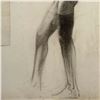 Image 3 : 2pc Angelo Comolli (Italian, 1863-1949), Male Study Drawings on Paper