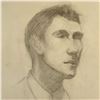 Image 4 : 2pc Angelo Comolli (Italian, 1863-1949), Male Study Drawings on Paper