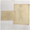Image 5 : 2pc Angelo Comolli (Italian, 1863-1949), Male Study Drawings on Paper