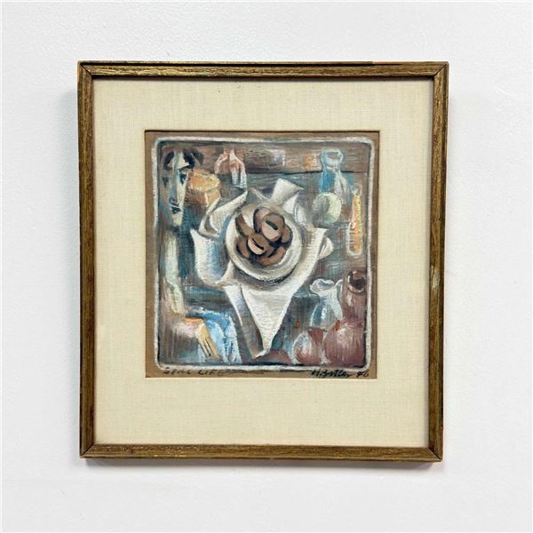 Harry Zitter (American, 1898-1989) Still Life Mixed Media on Paper, 1950