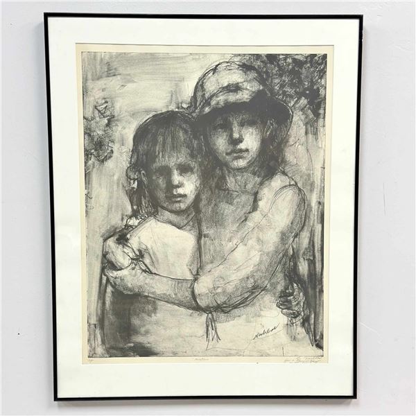 Edith Nachbar, Sisters, Artist's Proof Lithograph