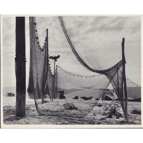 2pc Eliot Elisofon (American, 1911-1973) Nets in the Desert Gelatin Silver Prints