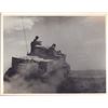 Image 1 : 2pc Eliot Elisofon (American, 1911-1973), WWII Gelatin Silver Prints, Tank and Burning Aircraft