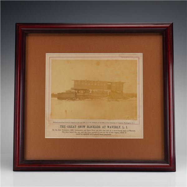 C. W. Conklin, The Great Snow Blockade at Waverly, L.I., Albumen Print, 1880