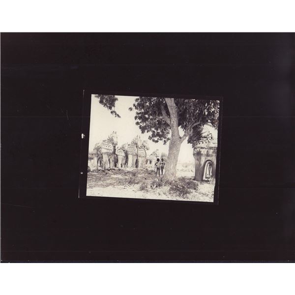 2pc Eliot Elisofon, Silver Gelatin Print of Tiruvannamalai and Album Page with Seven Snapshots