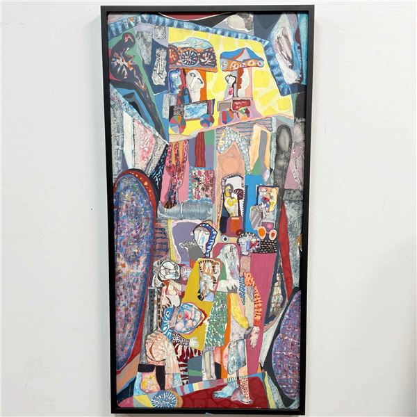 Paul Shimon (American, 1922-2011), Tall Mixed Media on Board