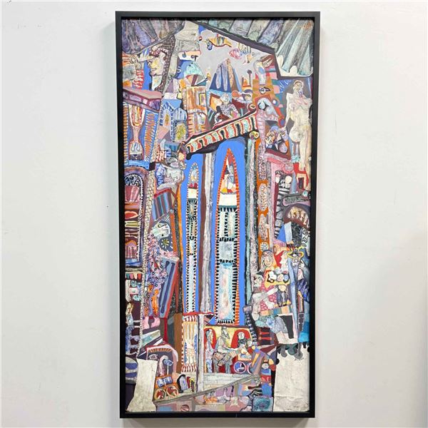 Paul Shimon (American, 1922-2011), Tall Mixed Media on Board