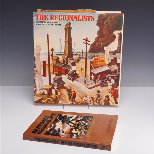 2pc American Regionalist Art Books, 1976-1998