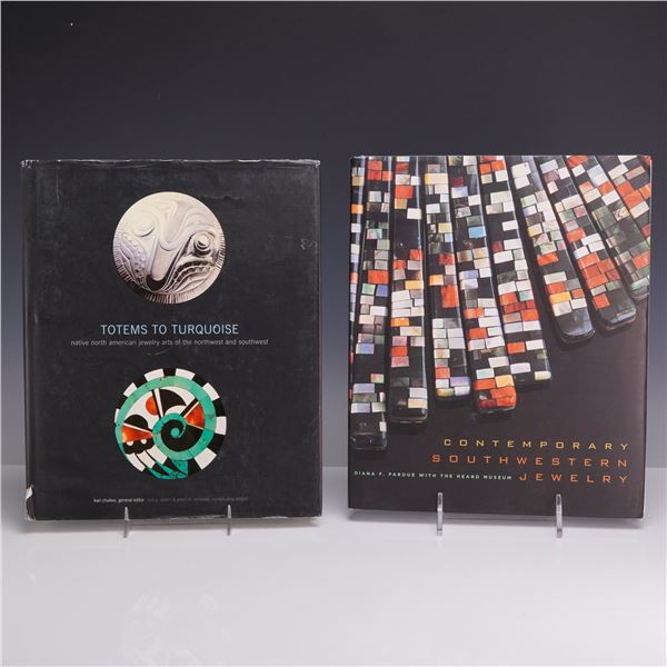 2pc Jewelry Books, Totems to Turquoise and Contemporary Southwestern Jewelry