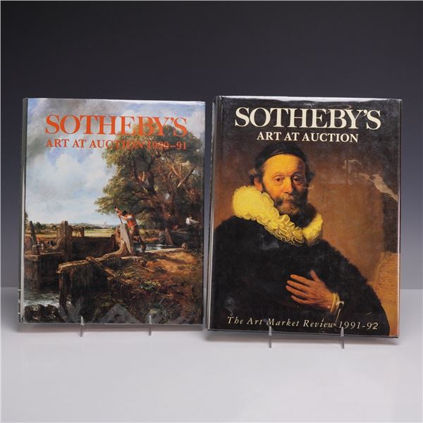 2pc Sotheby's Art at Auction Books 1990-91 and 1991-92. Prideaux, Sally (Ed).Philip Wilson Publisher