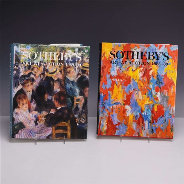 2pc Sotheby's Auction Books, Liddell, S. and Prideaux, S. Sotheby's Art at Auction 1988-89 and 1989-
