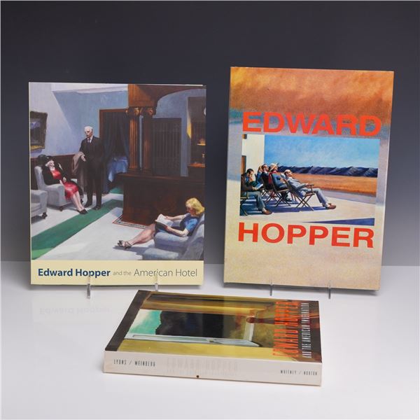 Three Edward Hopper Soft and Hardcover Books, Various Publishers