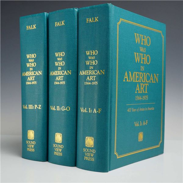 Three Volumes. Falk, Peter Hastings (Ed.). Who Was Who in American Art, 1564-1975. Sound View Press,