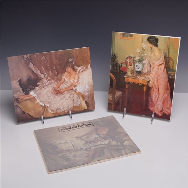 3pc Book Collection of Richard Green Art Exhibition Catalogs