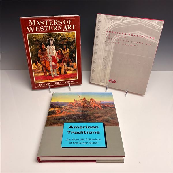 3pc Masters of Western Art and American Traditions Art from Culver Books