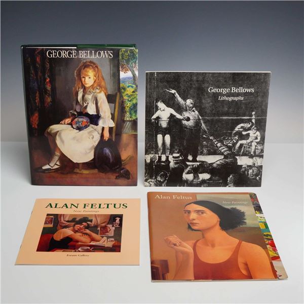 Collection of 4 Hard and Softcover Artist Books including George Bellows and Alan Feltus, Various Pu