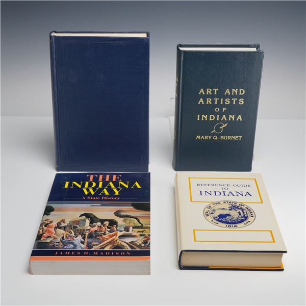 Four Hardcover Books on Indiana History, Art, and Literature. Various Publishers, 1962-1993.