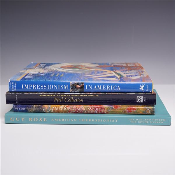 4pc American Impressionist Art Books