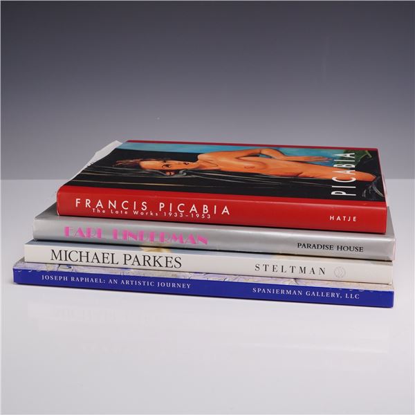 4pc Art Books including Francis Picabia, Joseph Raphael, and Michael Parkes