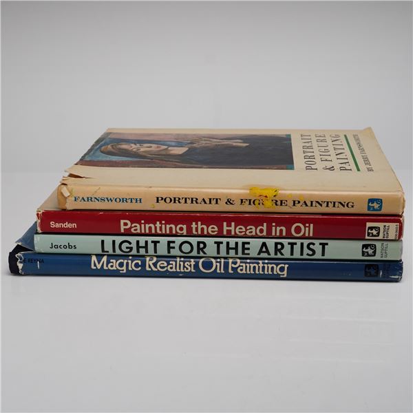 4pc Art Instruction Books on Oil Painting