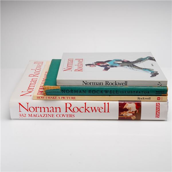 4pc Norman Rockwell Art Books