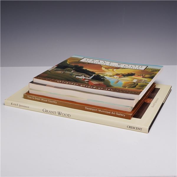 A Collection of 5 Books and Exhibition Catalogs on American Artist Grant Wood. (DJ)