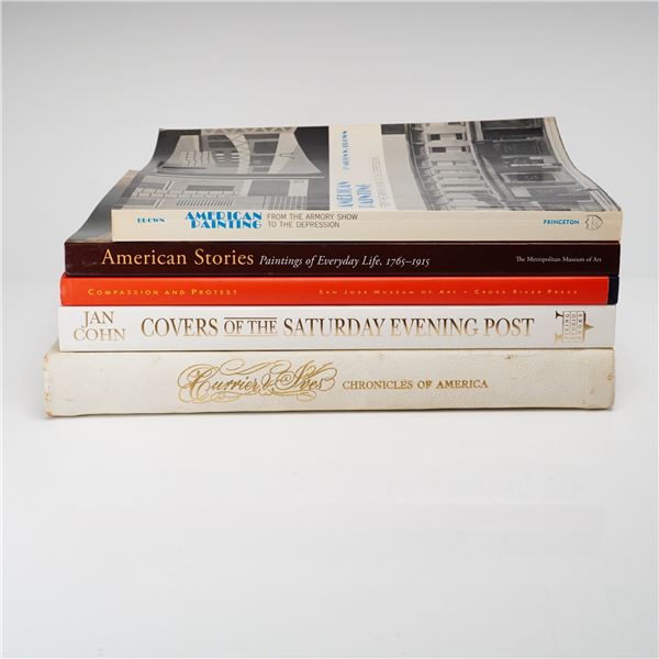 5pc Art Books on American Painting and Illustration