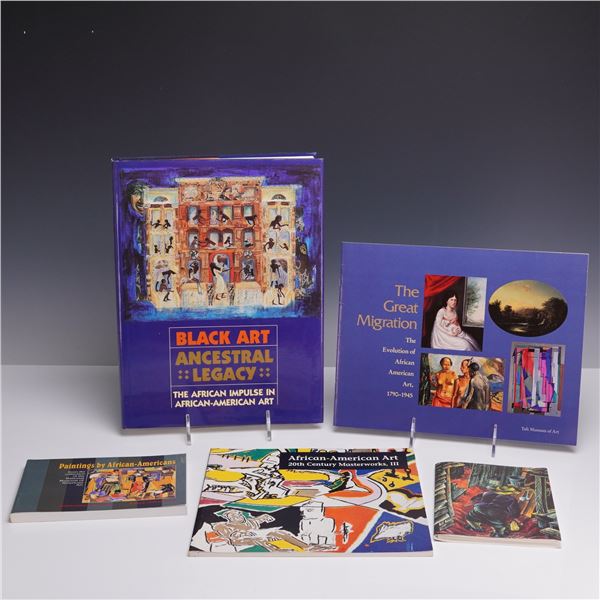 5pc Books on African-American Art