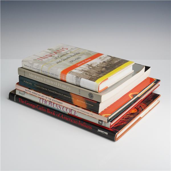 6pc Native American and Art History Books