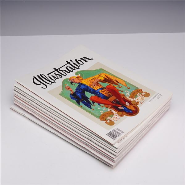 A Collection of 7 Art Illustration Magazines.