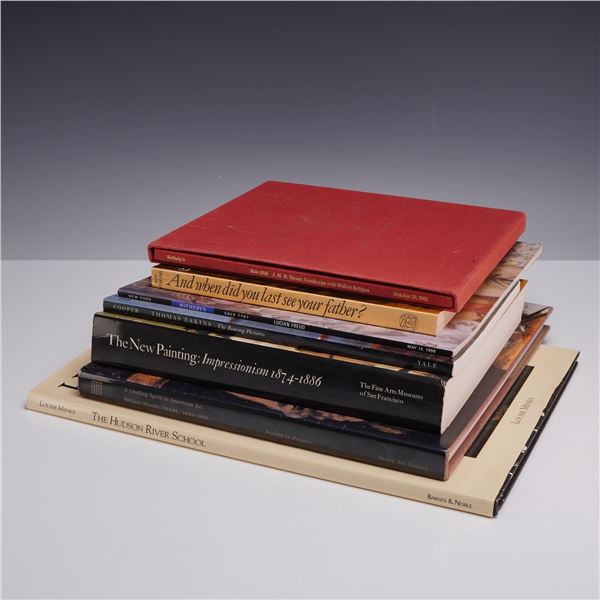 Seven Art History Reference Books and Auction Catalogs, Painting Theme, 1978-1998 (DJ)