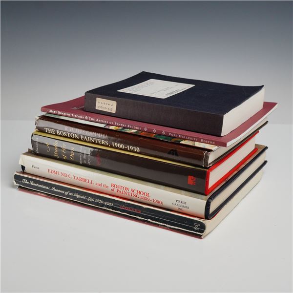 A Collection of 8 Art Reference Books on the Boston School of Painting. Various Publishers, 1980-200