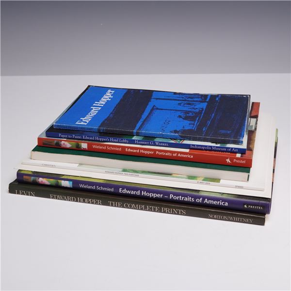 Collection of 8 Edward Hopper Softcover Books including The Complete Prints