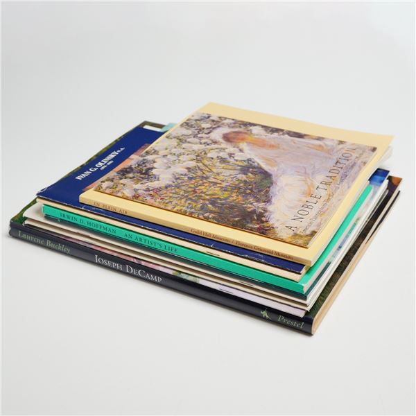 A Collection of 10 Art Books and Exhibition Catalogs Including Joseph DeCamp and En Plein Air