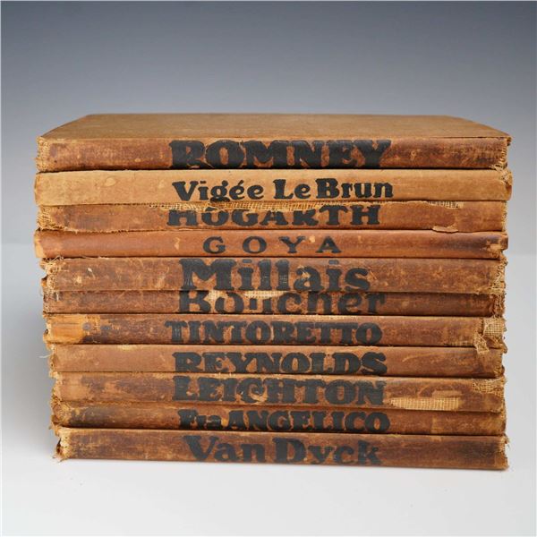 11pc Illustrated Hard Cover Books, Masterpieces in Colour