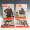 Image 1 : A Collection of Four Issues. LIFE Magazine. Time Inc., 1940-1950.