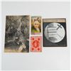 Image 1 : 4pc Ephemera, IOOF Magic Lantern Slide and a Al Jolson Playing Card