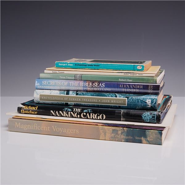 A Collection of 10 Books and Publications on Maritime Treasure and Shipwrecks (DJ)